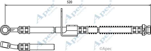 APEC BRAKING stabdžių žarnelė HOS3750